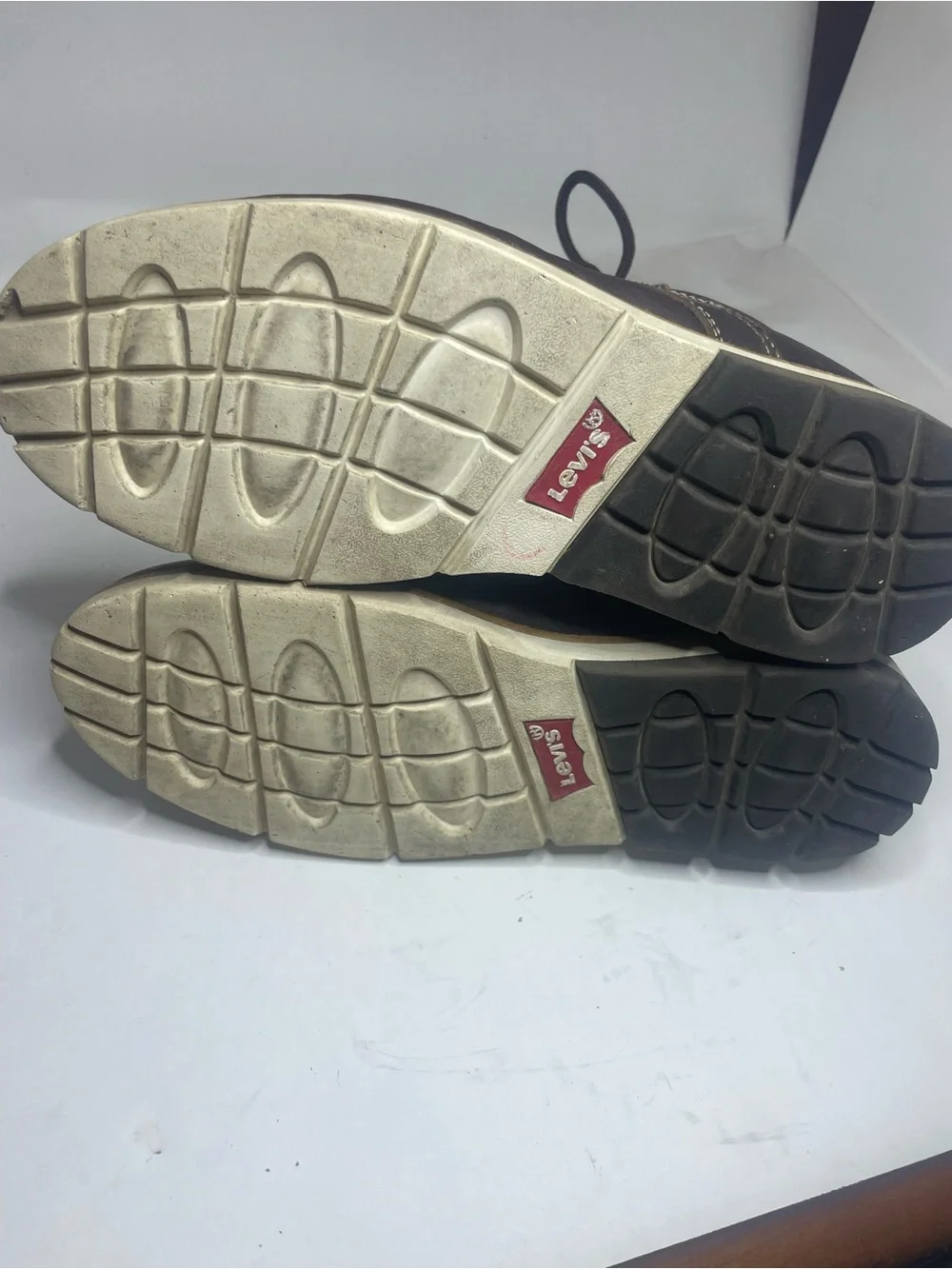 Levi's Brown Leather Moc Toe Lace-Up Boots